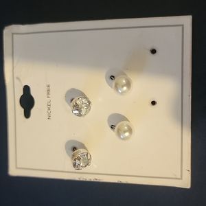 Sterling silver 2 piece earrings